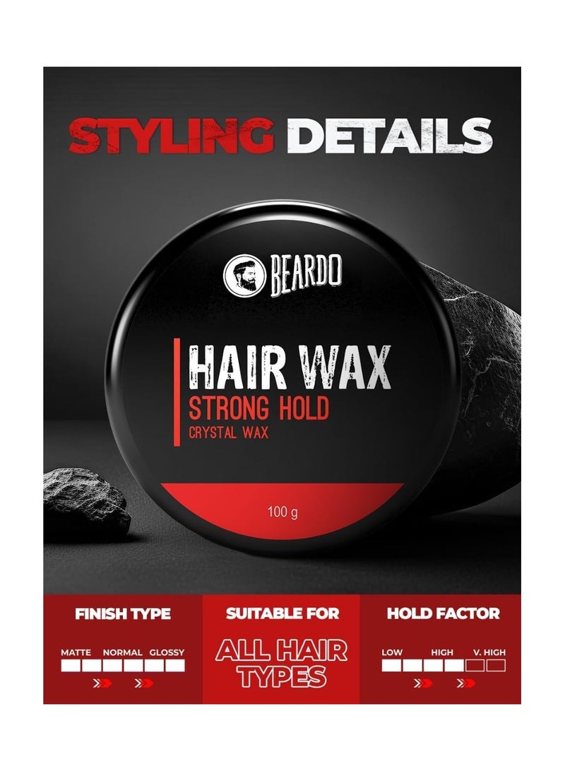 بيردو شمع للشعر شمع كريستالي طبيعي قوي التثبيت، 100 جرام (عبوة من قطعة واحدة) - Image 3