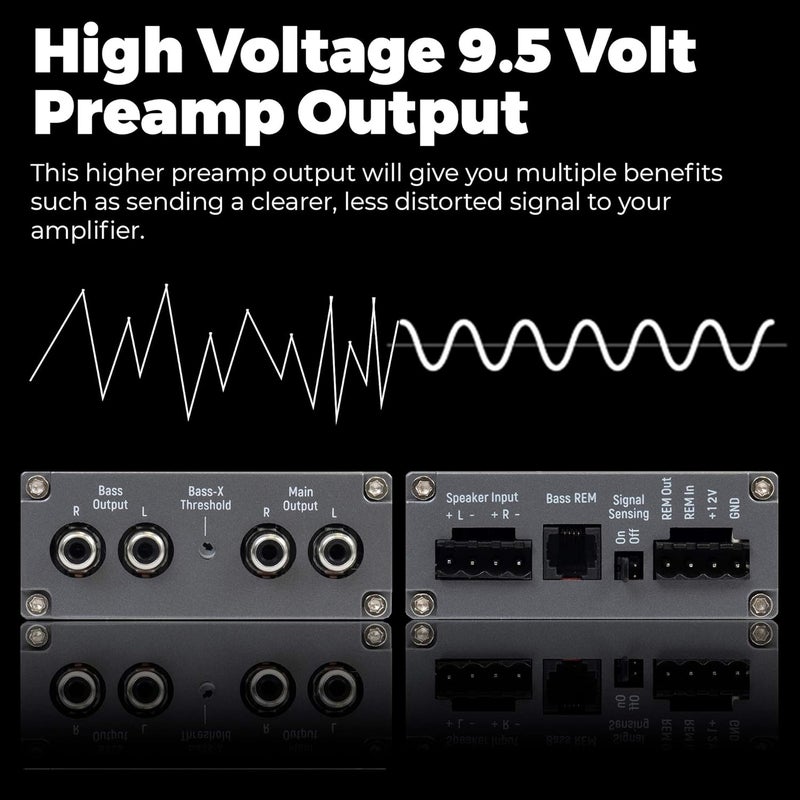 NVX XLCA2 X-Series 2-Channel Line Out Converter Digital Bass Enhancer with xBOOST and Remote Level Control - Image 4