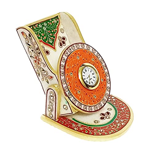 Handicraft Kingdom Mobile Holder for Gym for Men Smart Cell Phone Stand with Inbuilt Small Clock Card Organizer for iPhone Samsung Approx Size 45 Inch Wt 900 Gm Pack of 2 - Image 3