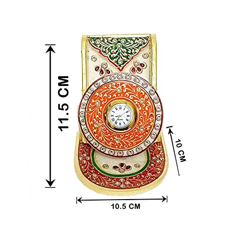Handicraft Kingdom Mobile Holder for Gym for Men Smart Cell Phone Stand with Inbuilt Small Clock Card Organizer for iPhone Samsung Approx Size 45 Inch Wt 900 Gm Pack of 2 - Image 5