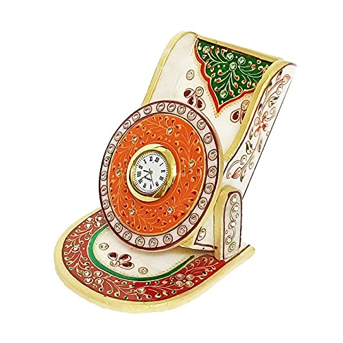 Handicraft Kingdom Mobile Holder for Gym for Men Smart Cell Phone Stand with Inbuilt Small Clock Card Organizer for iPhone Samsung Approx Size 45 Inch Wt 900 Gm Pack of 2 - Image 2