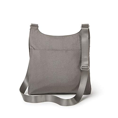 Baggallini Womens On Track Zip With Rfid Phone Wristlet Crossbody, Sterling Shimmer - Image 4