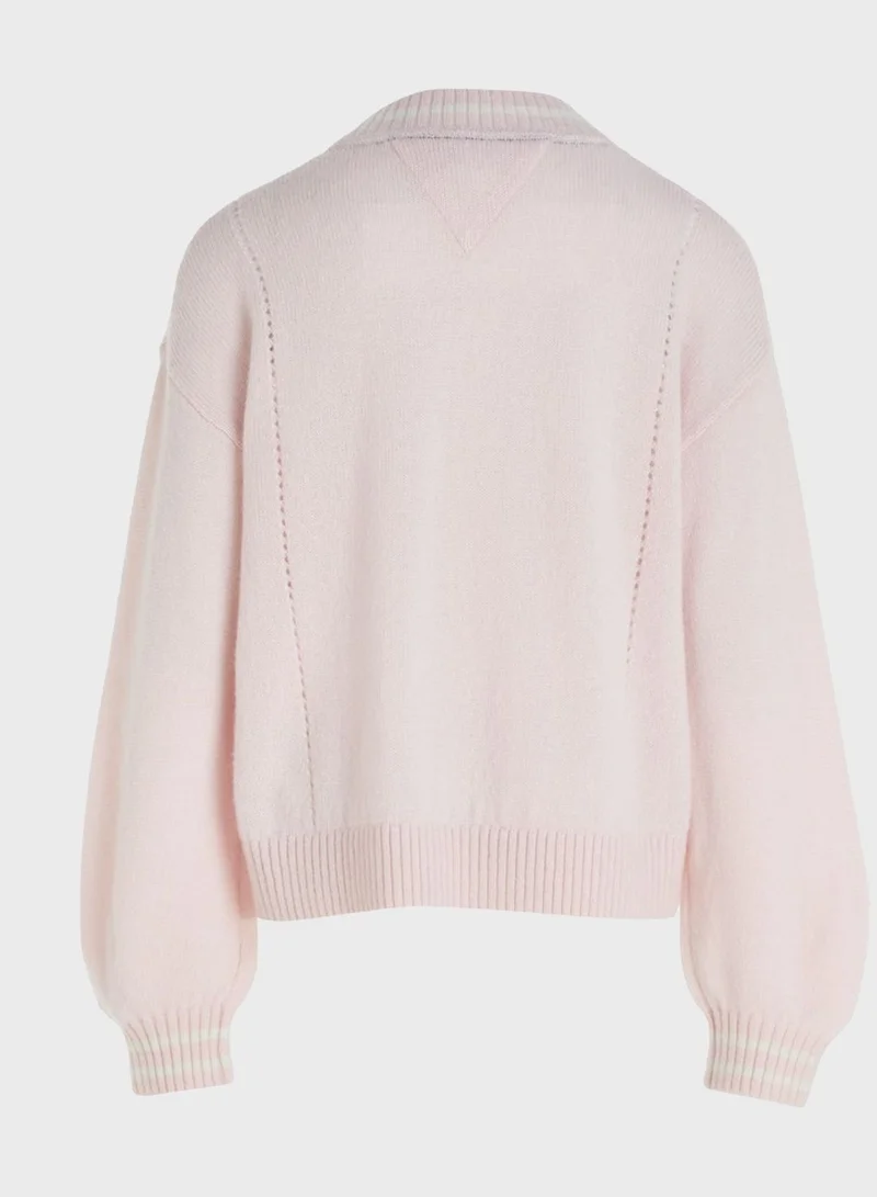 TOMMY HILFIGER Kids Crew Neck Sweater