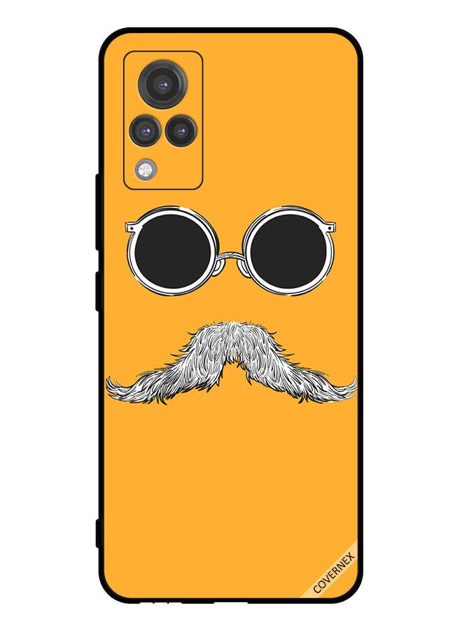 Covernex Protective Case Cover For vivo V21 Baba Mustaches - Image 1