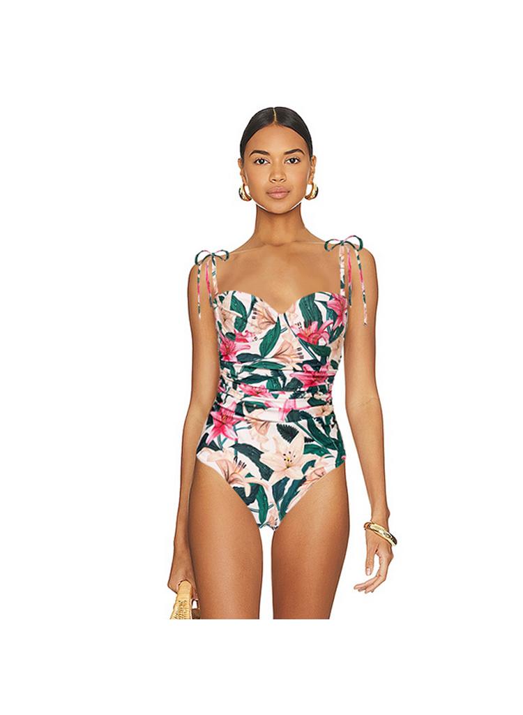 2-Piece Women Swimsuit With Skirt Holiday Beach Dress Covering The Belly High Waisted Swimsuit Fashionable Surfing Wear Summer - Image 3