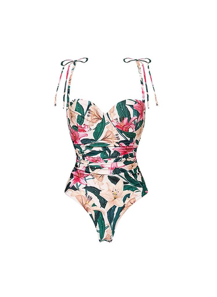 2-Piece Women Swimsuit With Skirt Holiday Beach Dress Covering The Belly High Waisted Swimsuit Fashionable Surfing Wear Summer - Image 2