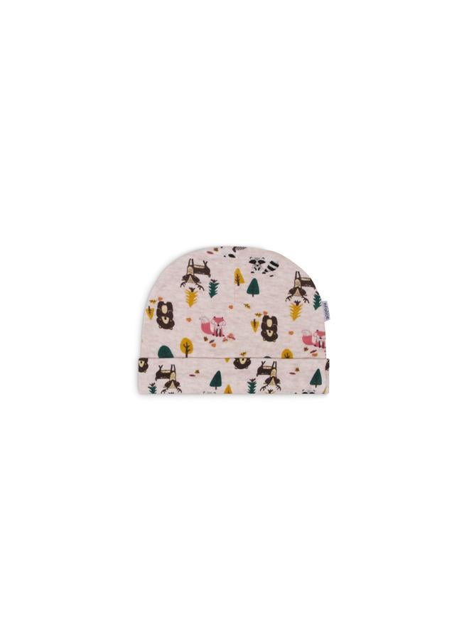 infancie Pack of 2 - Animal Print Cotton Beanies 0-6 Months - Image 3