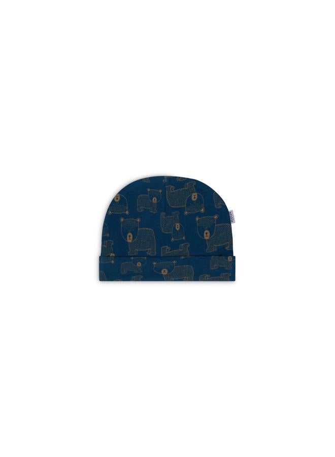 infancie Pack of 2 - Animal Print Cotton Beanies 0-6 Months - Image 4