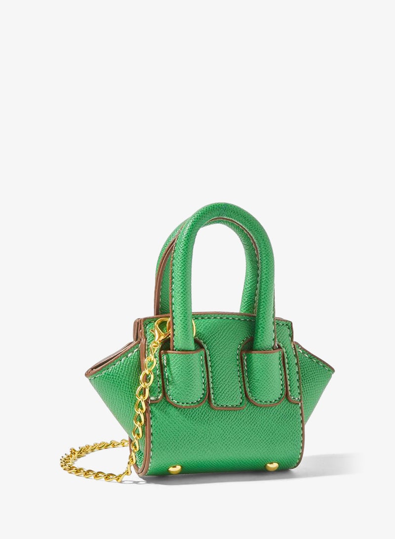 Styli Emerald Green Mini Crossbody Bag with Removable Chain Strap - Image 1