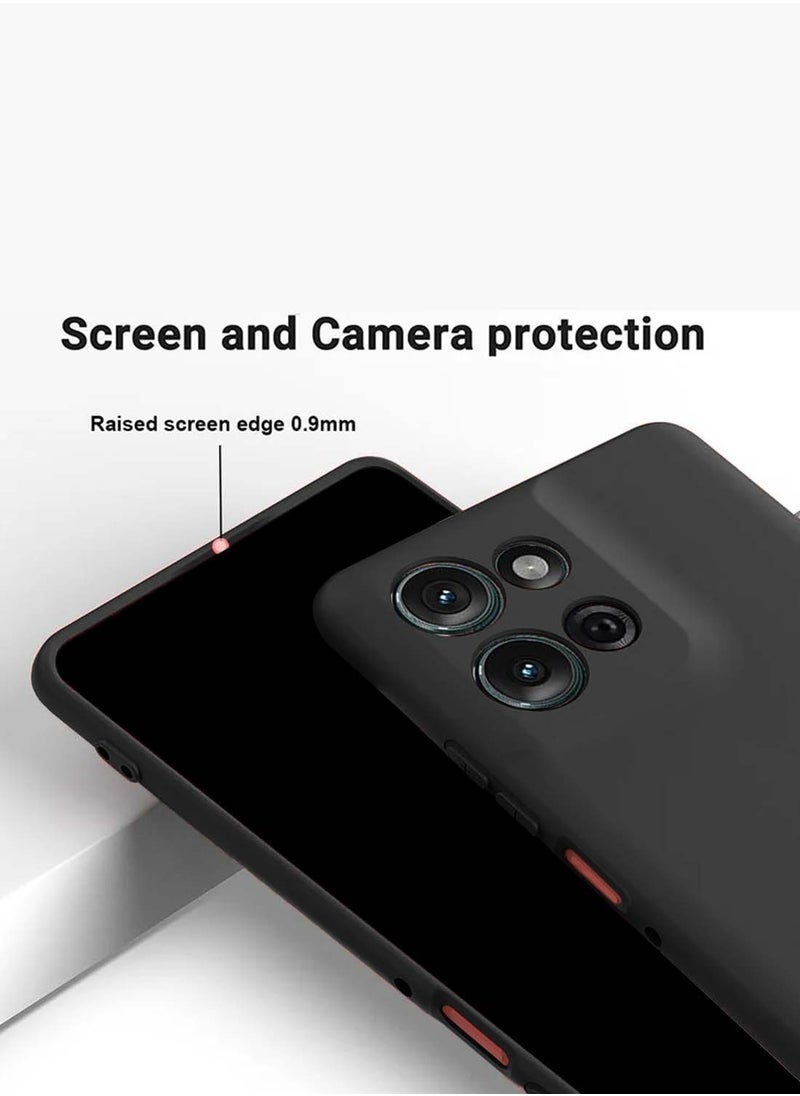 ELTRAZONE Motorola Moto G15 4G 2025 Premium Soft Liquid Silicone Case Cover – Black, Ultra-Protective, Sleek Design, Shock Absorbent, Anti-Scratch, Easy Grip, Full Access to Ports & Buttons – Durable, Lightweight, Slim Fit for Motorola Moto G15 4G  - Image 2