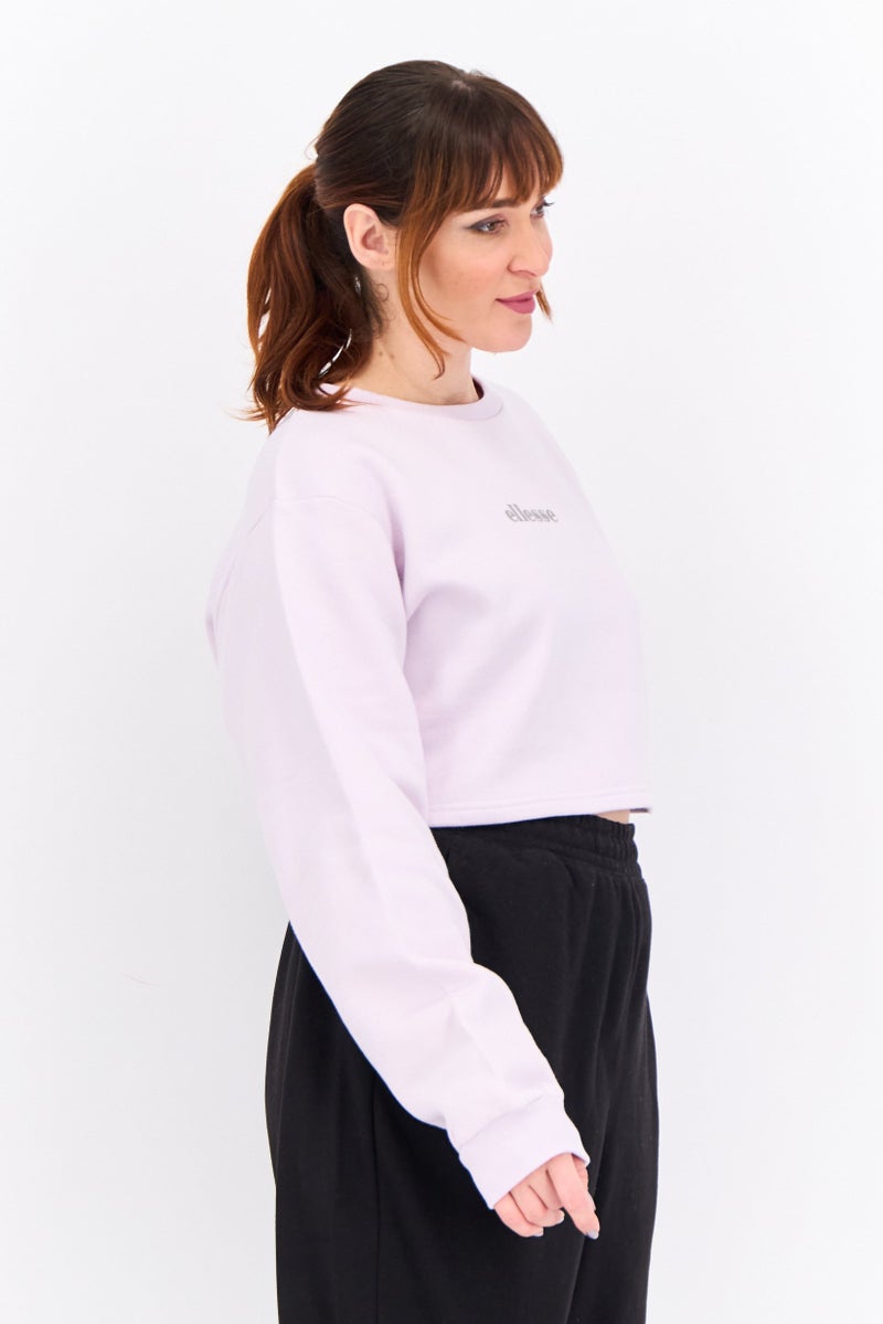 Ellesse Women Sportswear Fit Short Sleeve Outdoor Sweatshirt, Lilac - Image 2