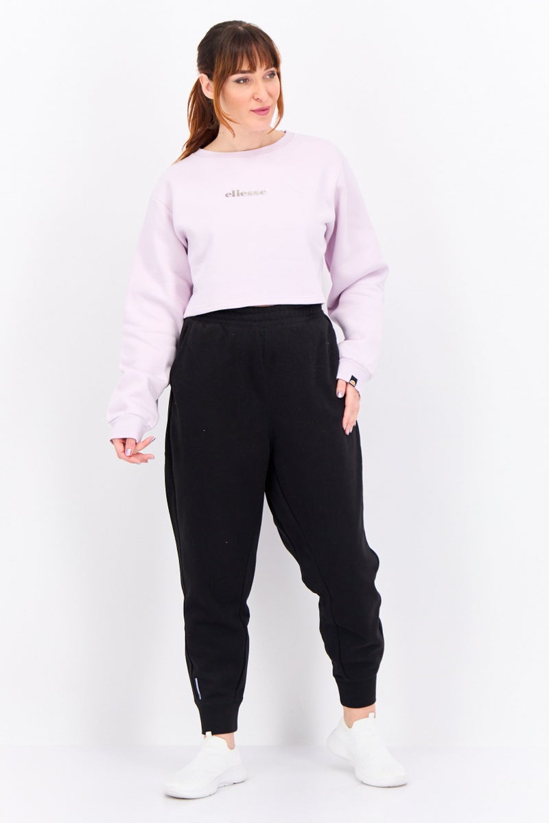 Ellesse Women Sportswear Fit Short Sleeve Outdoor Sweatshirt, Lilac - Image 4
