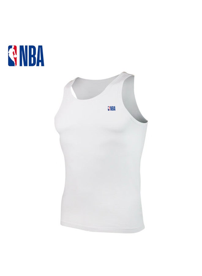 Nba Men's Solid Color Elastic Cotton Inner Tight-fitting Sweatshirt Slim Fit Basketball Sports Vest Sleeveless Base Layer - Image 1