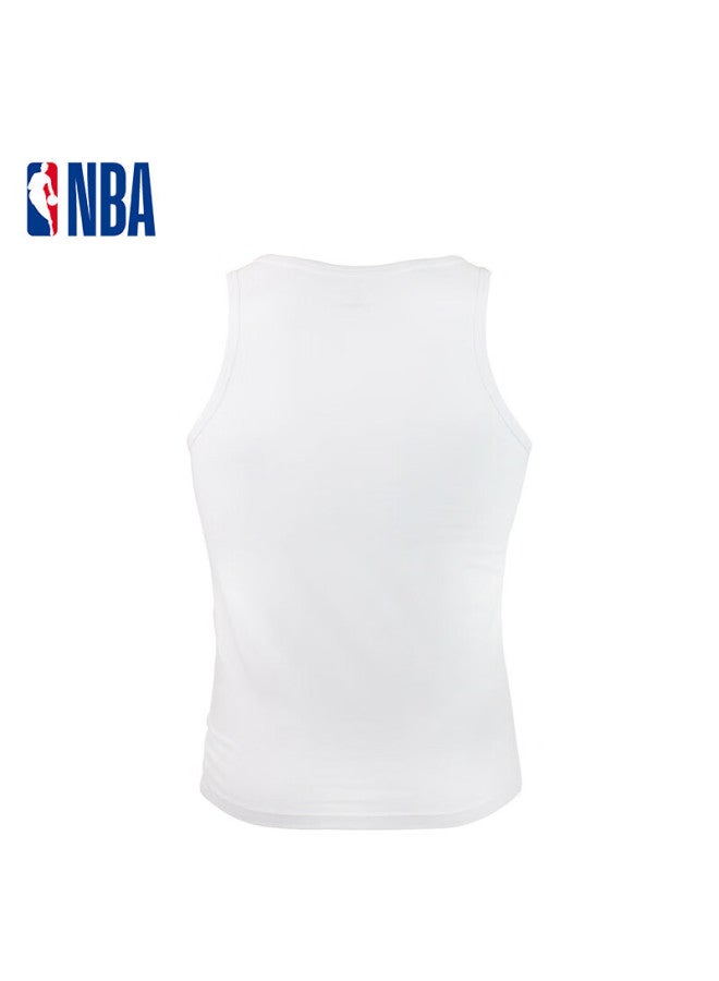 Nba Men's Solid Color Elastic Cotton Inner Tight-fitting Sweatshirt Slim Fit Basketball Sports Vest Sleeveless Base Layer - Image 2
