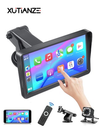 Wireless Apple Carplay Portable Car Stereo and Android Auto,Car Radio with Bluetooth Hands-Free,7 Inch Touch Screen with Mirror Link/Voice Control/FM/TF Card/USB/Remote controls/Camera - pzsku/ZCDC0647746CAF1997384Z/45/_/1725516270/16088d20-5847-4a6a-83f8-78c856f0693f