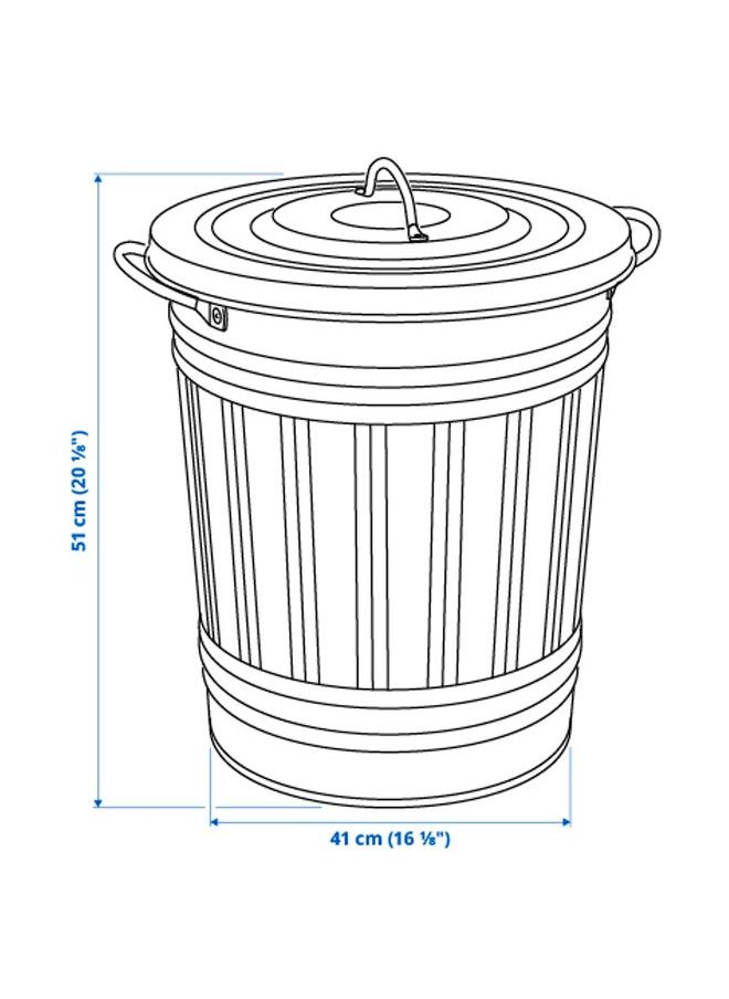 Zaboon - Bin With Lid, White, 40 L - Image 1