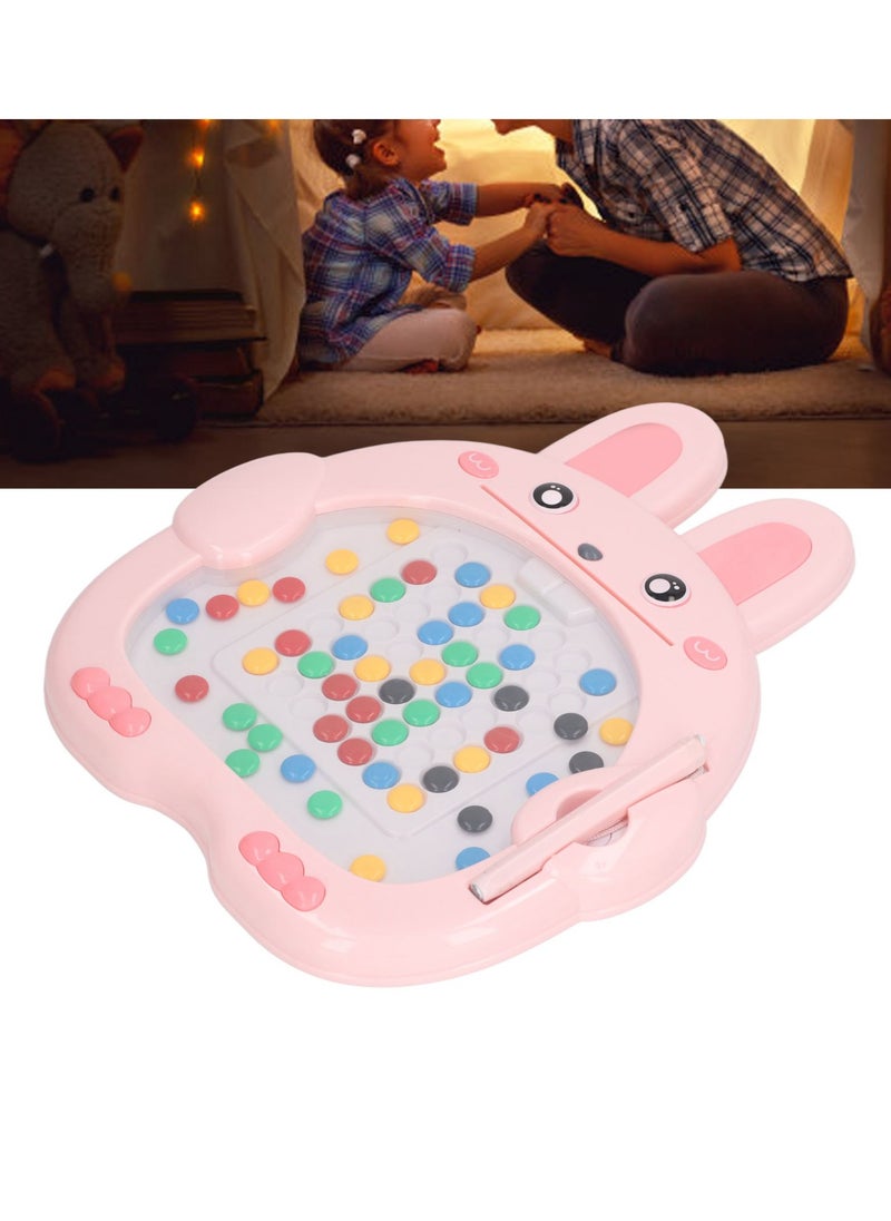 Velaurs Magnetic Dot Art Toy Bunny Shape Educational Magnetic Drawing Dot Board for Children Toddlers  - Image 4