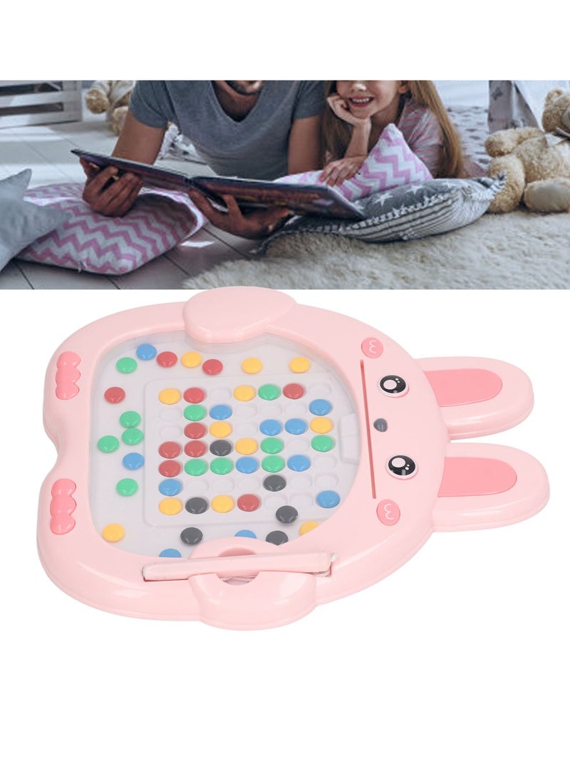 Velaurs Magnetic Dot Art Toy Bunny Shape Educational Magnetic Drawing Dot Board for Children Toddlers  - Image 5