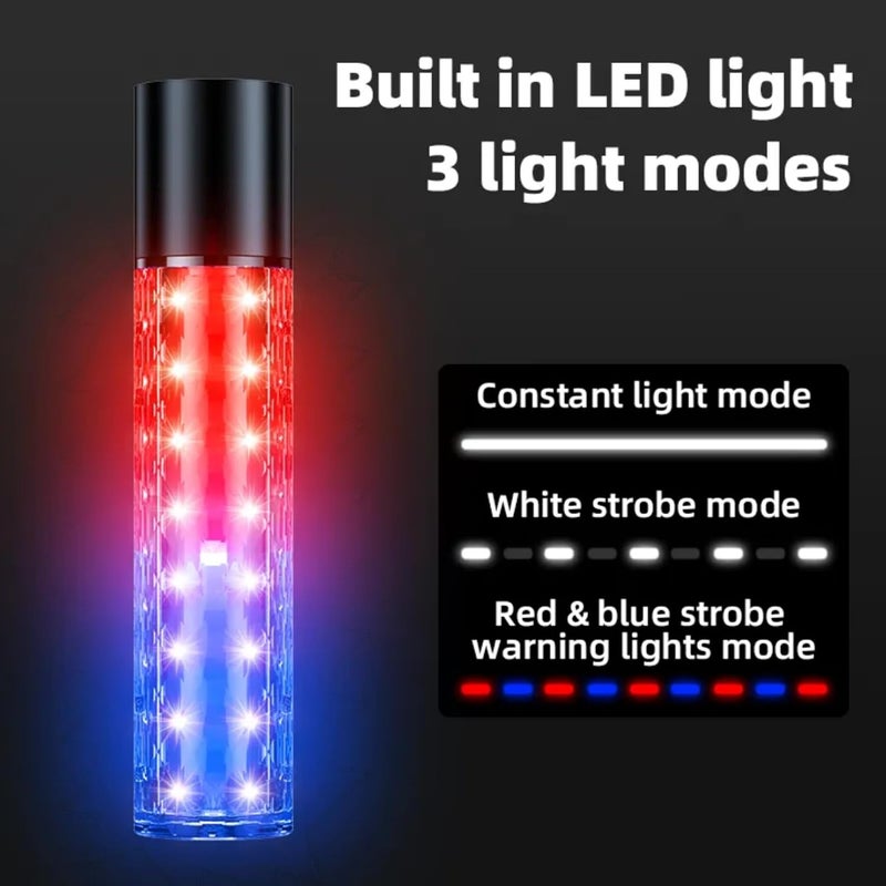 DEVIL Will Cry 3-in-1 Multi-Functional Safety Hammer with LED Warning Light, Window Breaker, Seat Belt Cutter, Black - Image 3