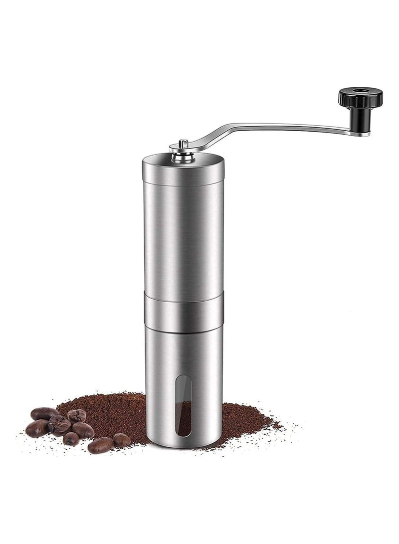 بلومنغ تايم مطحنة حبوب القهوة اليدوية المحمولة المصنوعة يدويًا من السيراميك المصنوعة من الفولاذ المقاوم للصدأ، أداة طحن المطبخ - Image 1