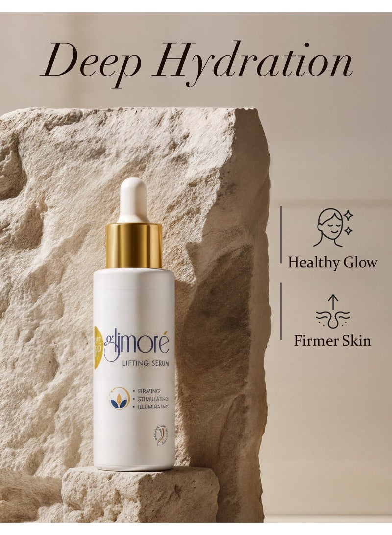Glimore Lifting Face Serum 30 ml – Firming & Pore-Refining Treatment – Niacinamide + Natural “Botox-Like” Acmella + Stabilised Vitamin C – Instant Hydration & Radiance Boost – Lightweight, Citrus-Scented, All Skin Types - Image 4
