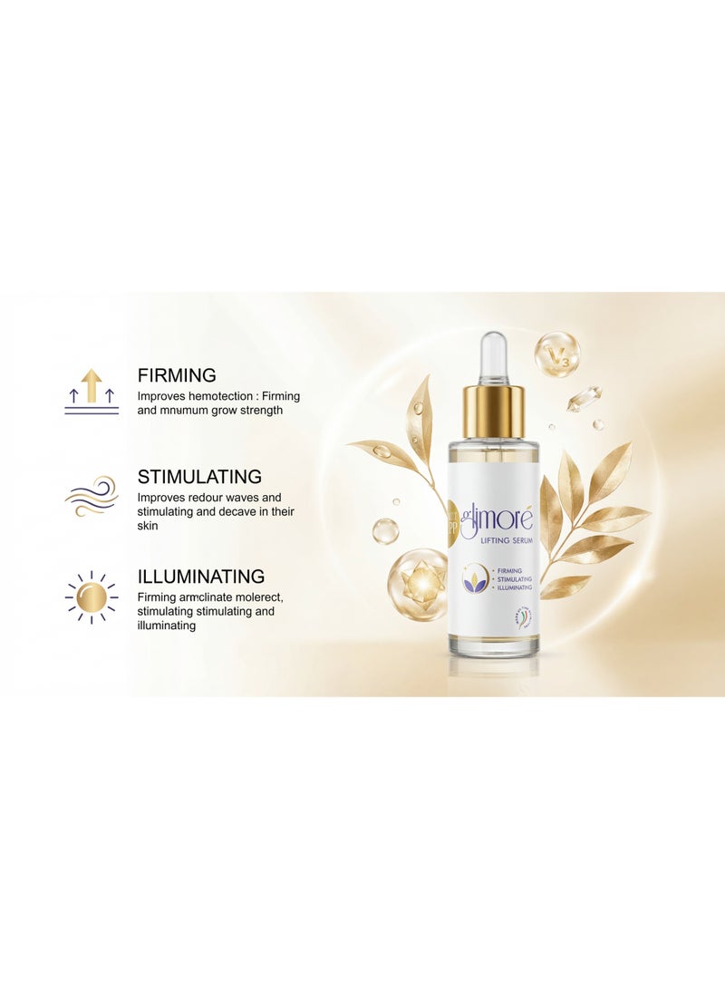Glimore Lifting Face Serum 30 ml – Firming & Pore-Refining Treatment – Niacinamide + Natural “Botox-Like” Acmella + Stabilised Vitamin C – Instant Hydration & Radiance Boost – Lightweight, Citrus-Scented, All Skin Types - Image 5