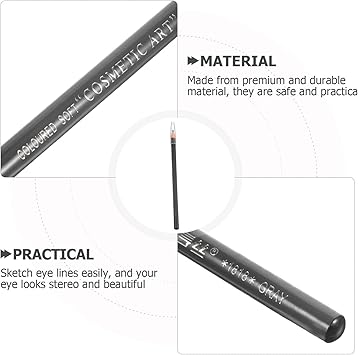 FRCOLOR Womens Eyebrow Pencil Drawing Eyebrow Pencil Makeup Tool Long Lasting Peel off Brow Pen Perfect for Older Eyes Grey - Image 4