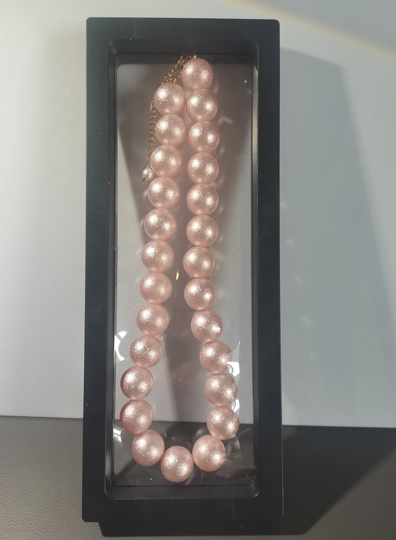 Stylish Vintage Cotton Bead Necklace - Image 3