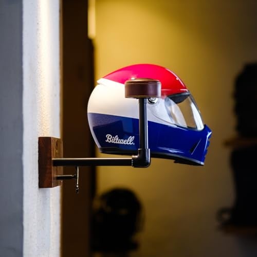 Trip Machine Company Motorcycle Helmet Holder | Jacket Hanger for Coat, Keys, Hats | Motorcycle Accessory | Solid Wood & Cast Iron Wall Mount | Multi Purpose Organizer Hook for Home, Office, Garrage - Image 3