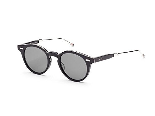 THOM BROWNE TB 806 A-BLK-SLV Matte Black-Silver w/ Dark Grey-AR Sunglasses - Image 4