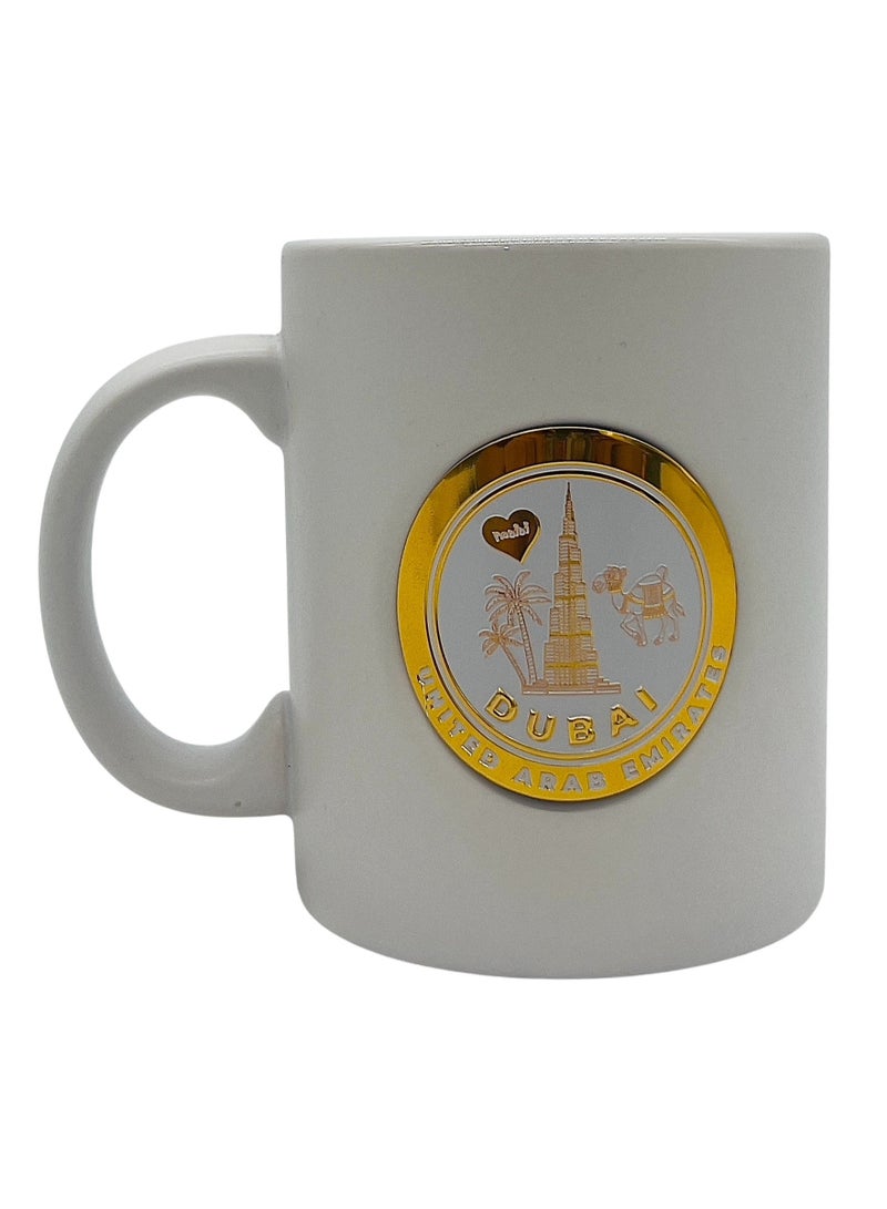 حبيبي كوب تذكاري من حبيبي دبي، 350 مل، أبيض - Image 1