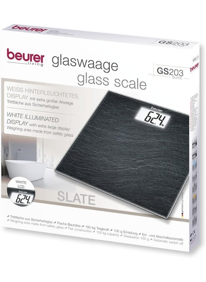 Beurer Beurer - GS203 Glass Bathroom Scale Skifer - 5 Years Warranty  - Image 4