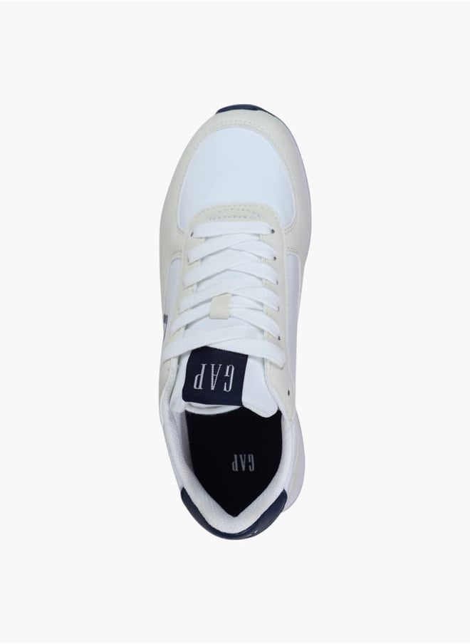 GAP - Men's Logo Detail Sneakers with Lace-Up Closure - Image 1