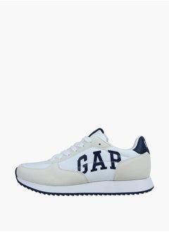 Men's Logo Detail Sneakers with Lace-Up Closure