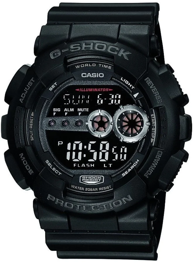 كاسيو Casio Watch Unisex Black G-Shock GD100-1BDR