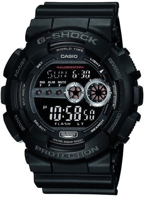 Casio Watch Unisex Black G-Shock GD100-1BDR