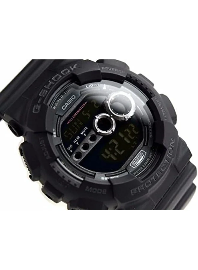 كاسيو Casio Watch Unisex Black G-Shock GD100-1BDR
