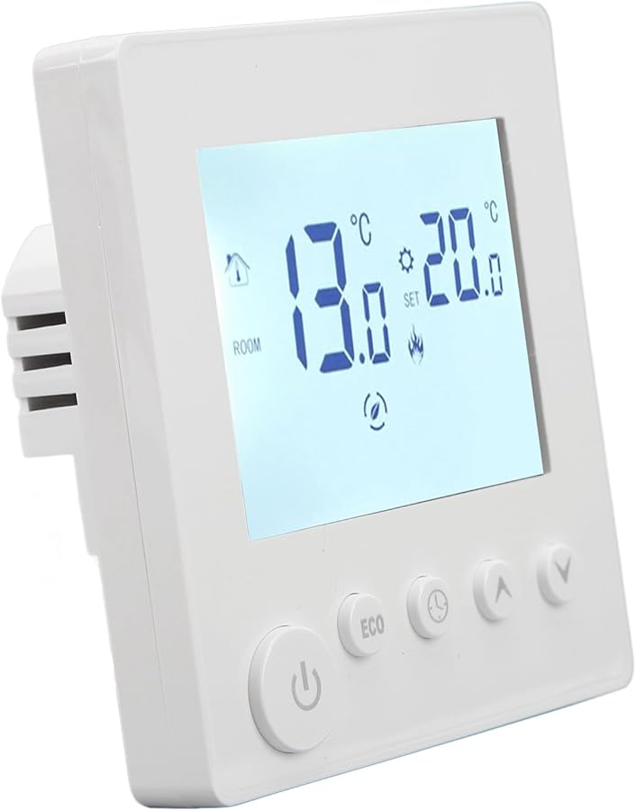 Programmable Thermostat LCD Touchscreen Temperature Controller With Remote Sensor No WiFi - Image 4