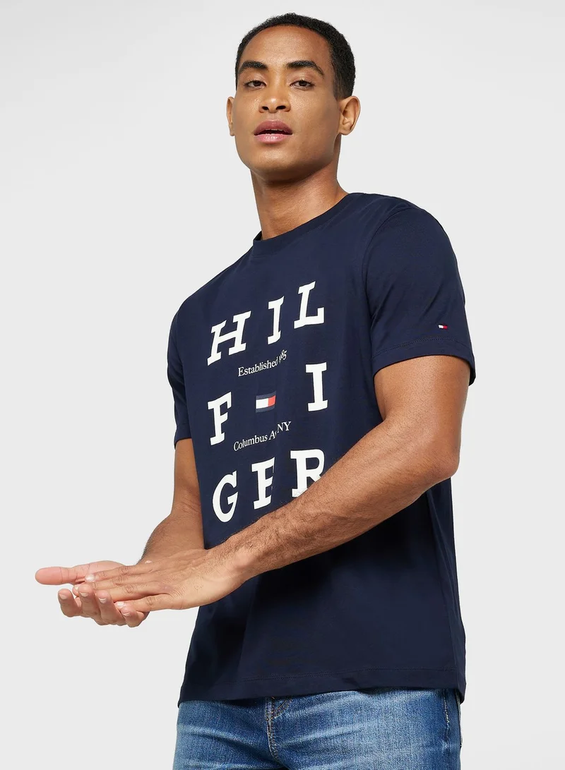 TOMMY HILFIGER Logo Crew Neck T-Shirt