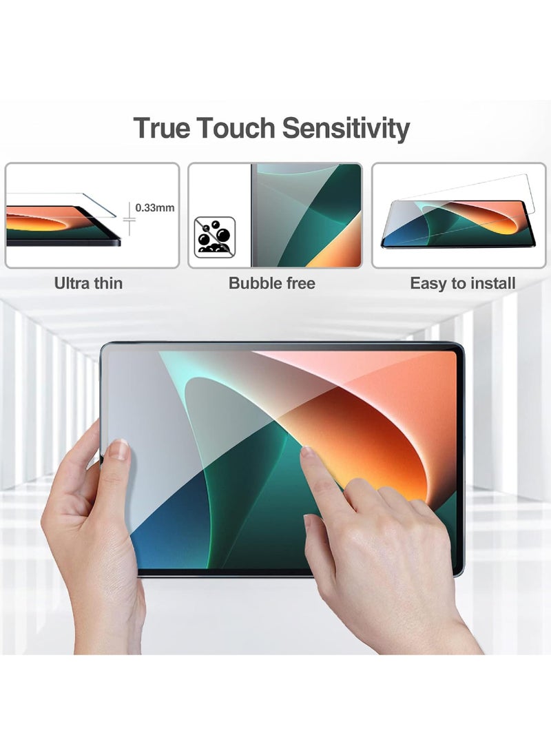 روك بو 2 حزمة حامي الشاشة ل Xiaomi Pad 5 / Pad 5 Pro 11 "2021 الزجاج المقسى شاشة فيلم الحرس ل Xiaomi Mi Pad 5 /Pad 5 Pro 11 "2021 الإصدار  - Image 3