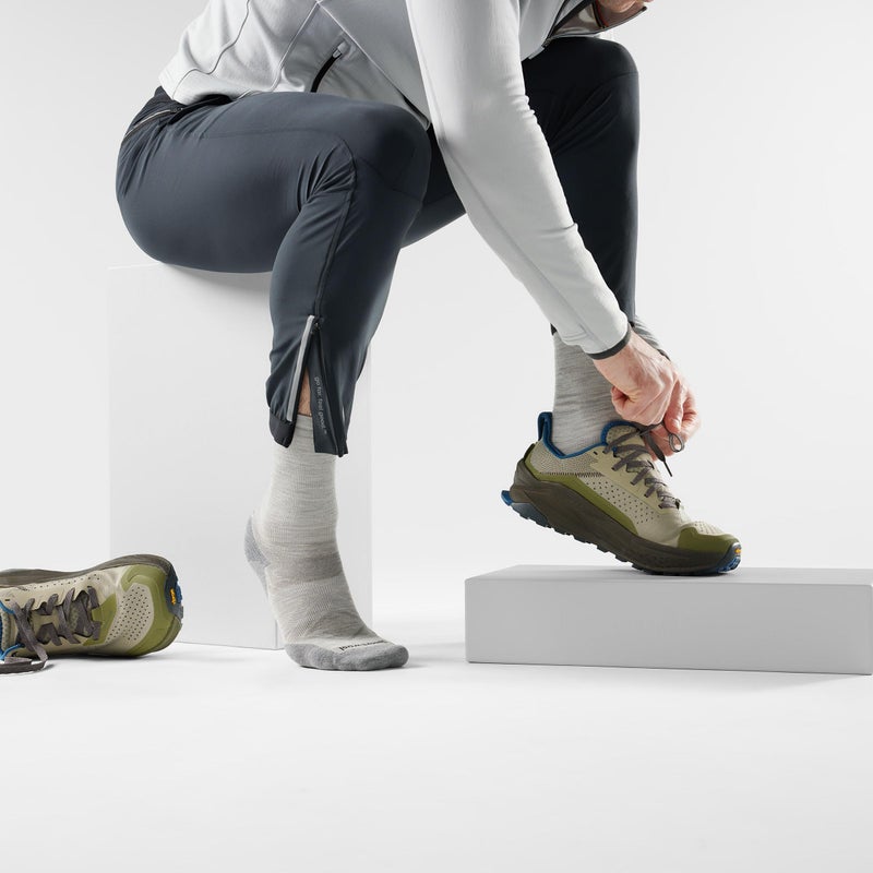 Smartwool, Men's, Run Cold Weather Targeted Cushion Crew Socks, Ash, Large - Image 2