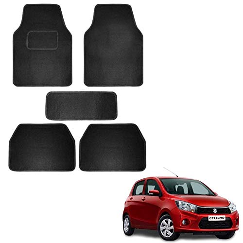 Autokaar Fabric Car Floor Mat for Maruti Suzuki Celerio (Set of 5 Pieces, Black) - Image 5