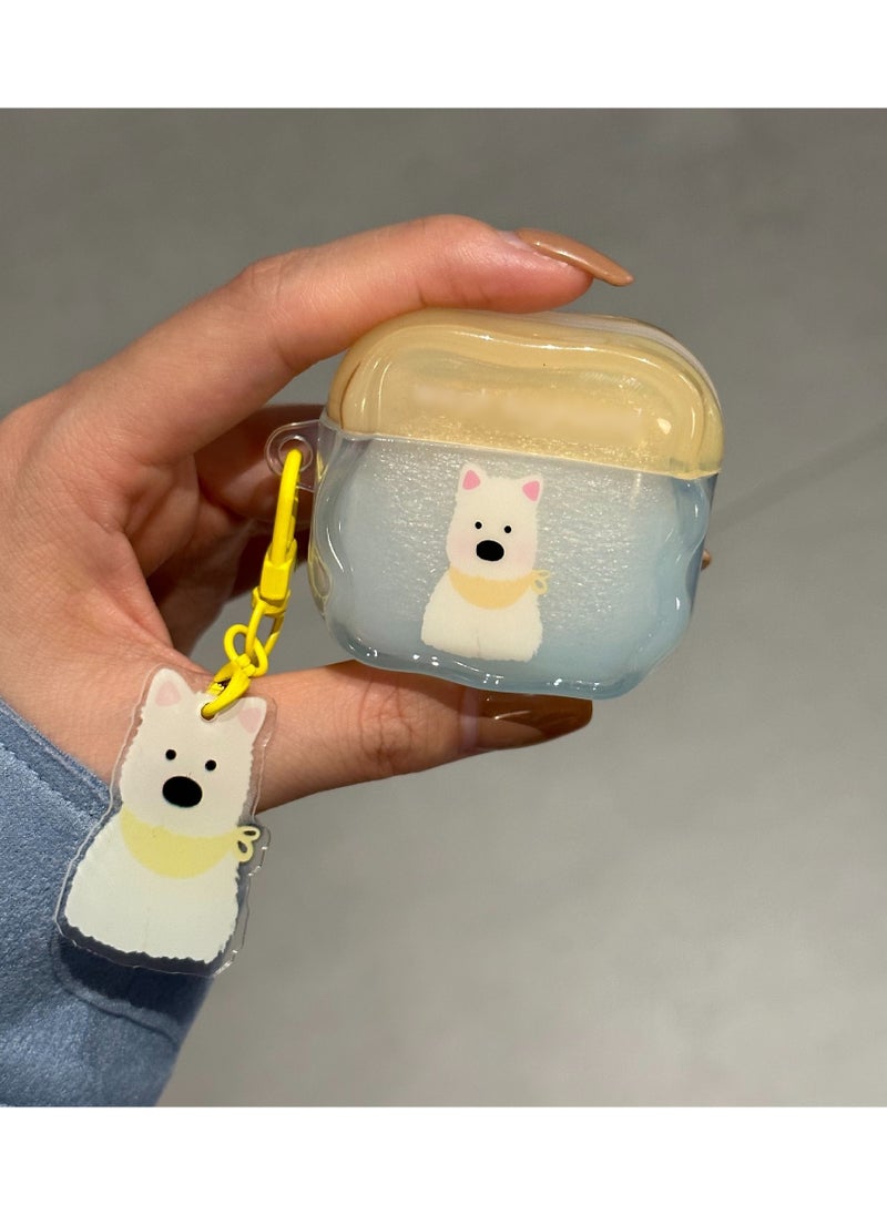 KUYING - Cute Penguin Sausage Dog Illustration Apple Bluetooth Earphone Protective Cover - Image 1