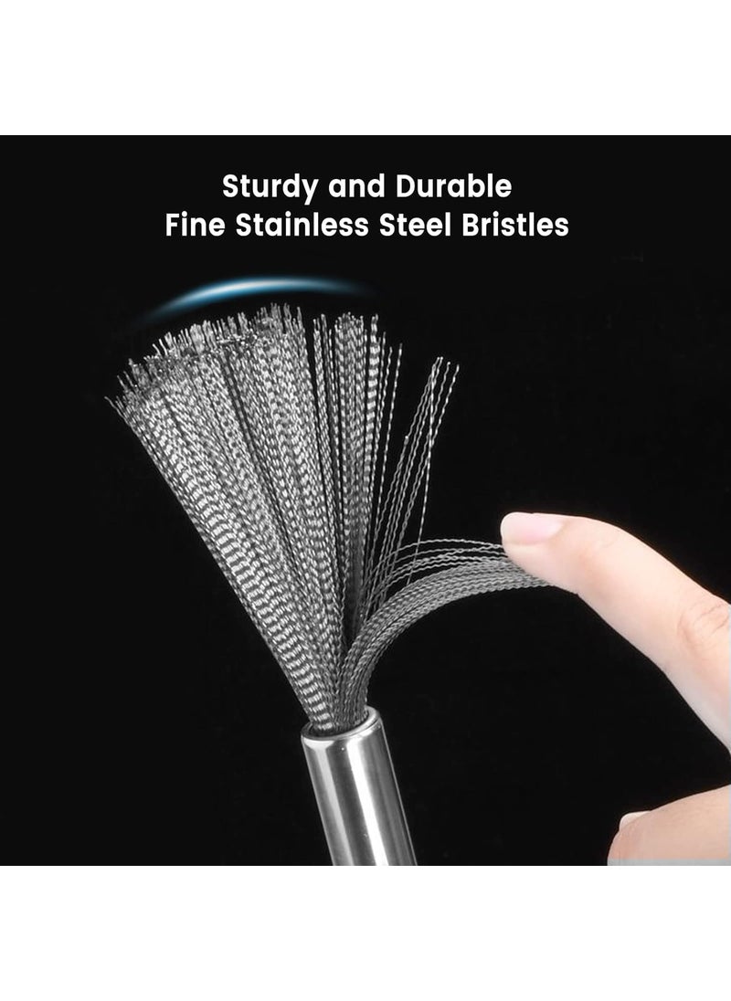 PURCHASE ZONE PURCHASE ZONE Pan Cleaning Brush Wok Stainless Steel Dish Pot Sponges Griddle Wire Scrubbing for Dishes Dishwash Scrubber Steel Scrubber Brush Kitchen Brush 1 PIC  - Image 3