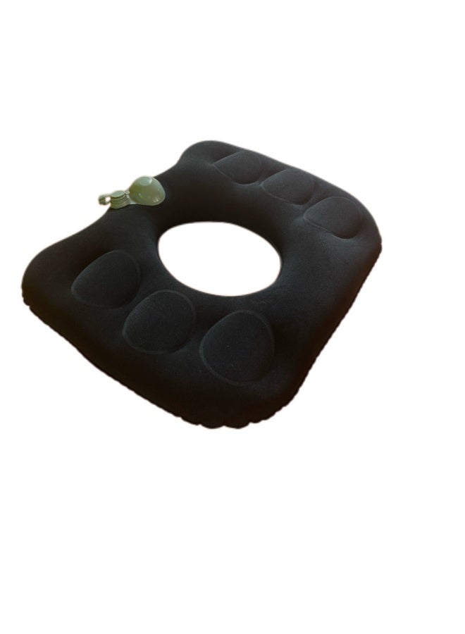 45*39cm,Office Seat Cushion for Long Sitting - Anti-Hemorrhoid, Flocked Buttock Support, Hollowed Anti-Decubitus, Pressurized Inflatable (Stable & Convenient) - Image 2