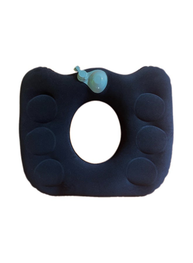 45*39cm,Office Seat Cushion for Long Sitting - Anti-Hemorrhoid, Flocked Buttock Support, Hollowed Anti-Decubitus, Pressurized Inflatable (Stable & Convenient) - Image 1