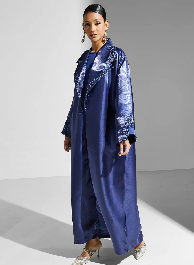 Khizana Embellished Detail Abaya