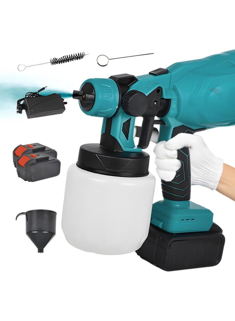 Battery Powered Paint Sprayer System, 48V Wall Paint Sprayer, 3 Spray Patterns, Electric Paint Gun, Wall Paint, Fence Sprayer - Image 1