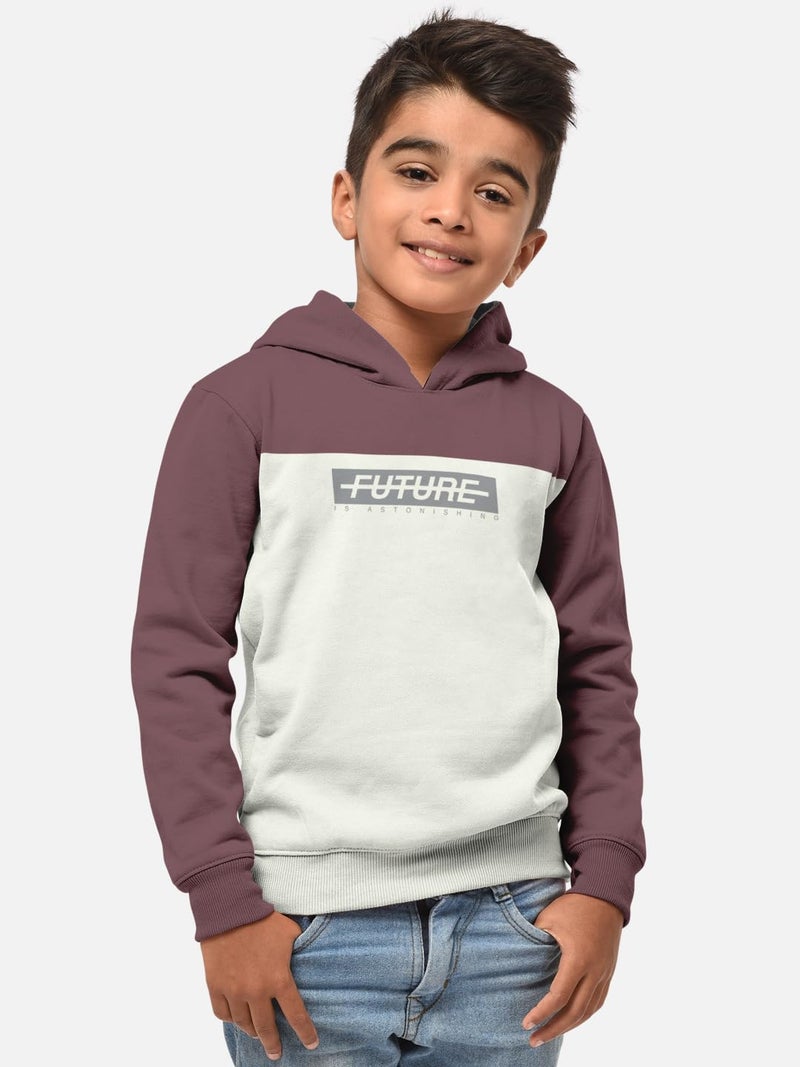 HELLCAT Printed Cotton Blend Full Sleeve Hoodie T-Shirt Jogger Trackpant Clothing Set for Boys Brown/Black 7-8 Years - Image 3