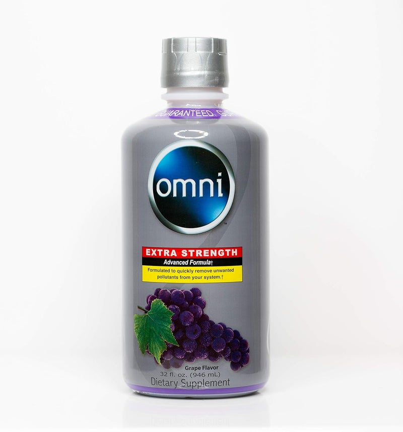 Wellgenix Omni Cleansing Drink Extra Strength Body Detox Herbal Cleanse Detox Liquid One Hour Cleanser Flush Your System Grape Flavor 32 Fl Oz Premium Detox Support Supplement - Image 1